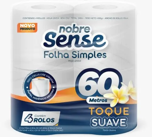 Papel Higienico HS 60m 16 paq. X 4 rollos