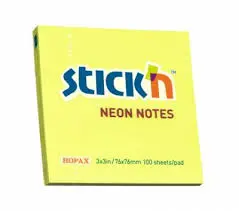 [POS7575L] Block Adhesivo 76 x 76 Limón Fluo