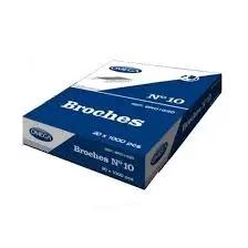 [BROECO] Broches Nº10 Económicos x 1000 unidades