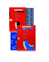 [CARKORNE] Carbónico KORES 1550 Oficio Negro x 100 hojas